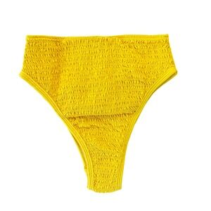 L*Space Barlette Bottom Bitsy Marigold Smocked High Waist Bikini Bottom XS